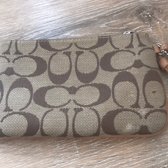 Coach Signature Wristlet - Picture 2 of 4